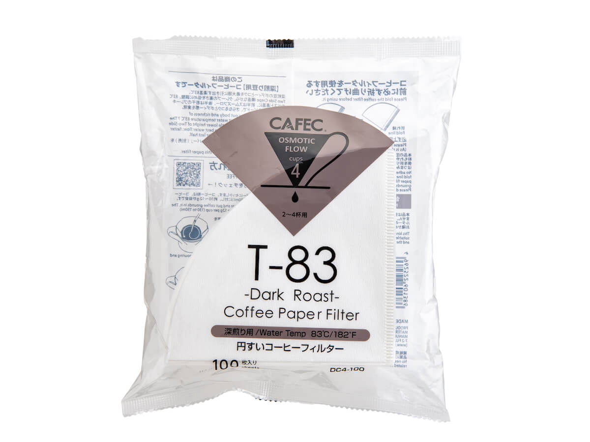 CAFEC | DARK ROAST COFFEE PAPER FILTERS (100PK)