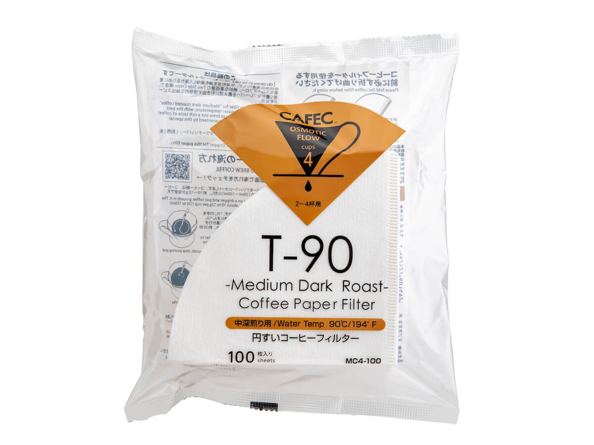 CAFEC | MEDIUM-DARK ROAST COFFEE PAPER FILTERS (100PK)